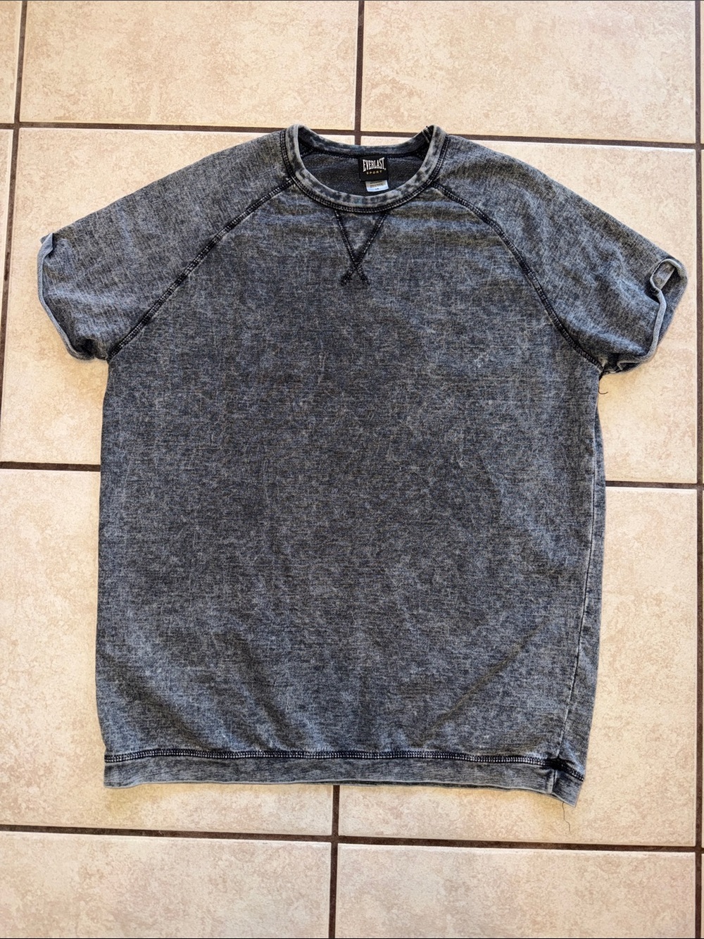 Everlast Sport Heathered Black Short Sleeve Tee